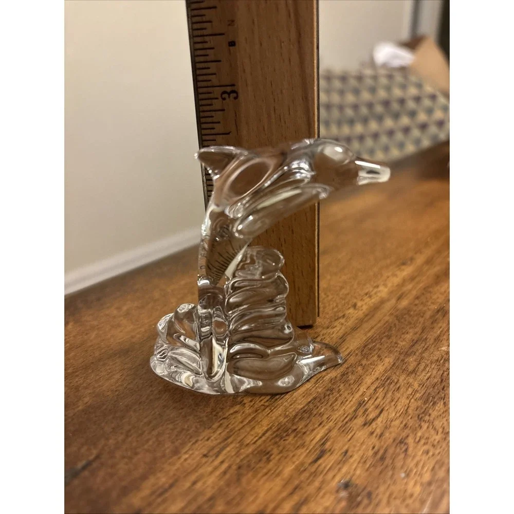 Lenox Clear Full Lead Crystal Dolphin Collectable Figurine